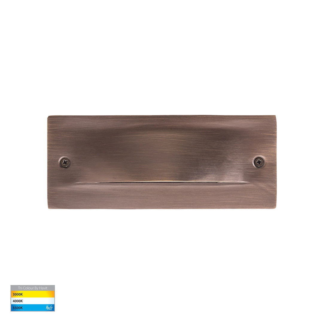 HV3011T-AB-12V | HV3011T-AB-240V - Corba Antique brass Recessed Brick Light