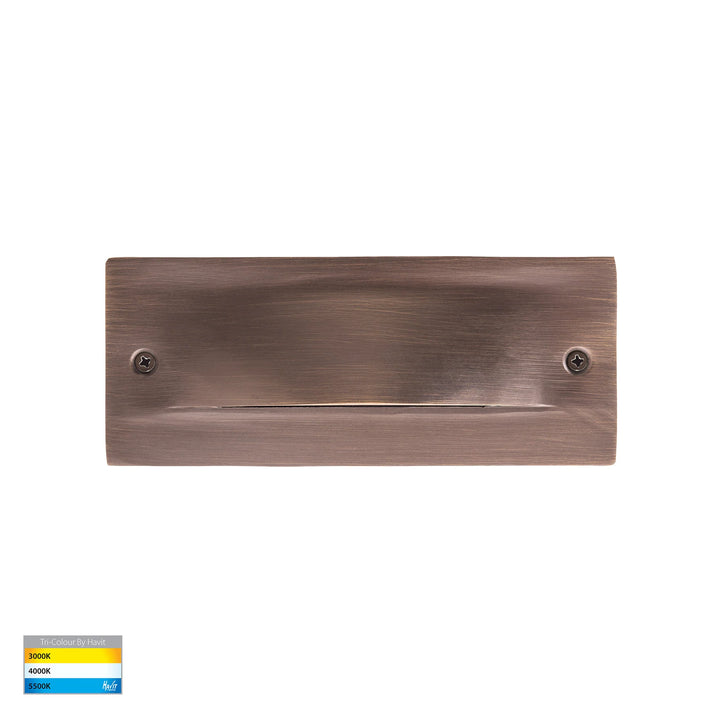 HV3011T-AB-12V | HV3011T-AB-240V - Corba Antique brass Recessed Brick Light