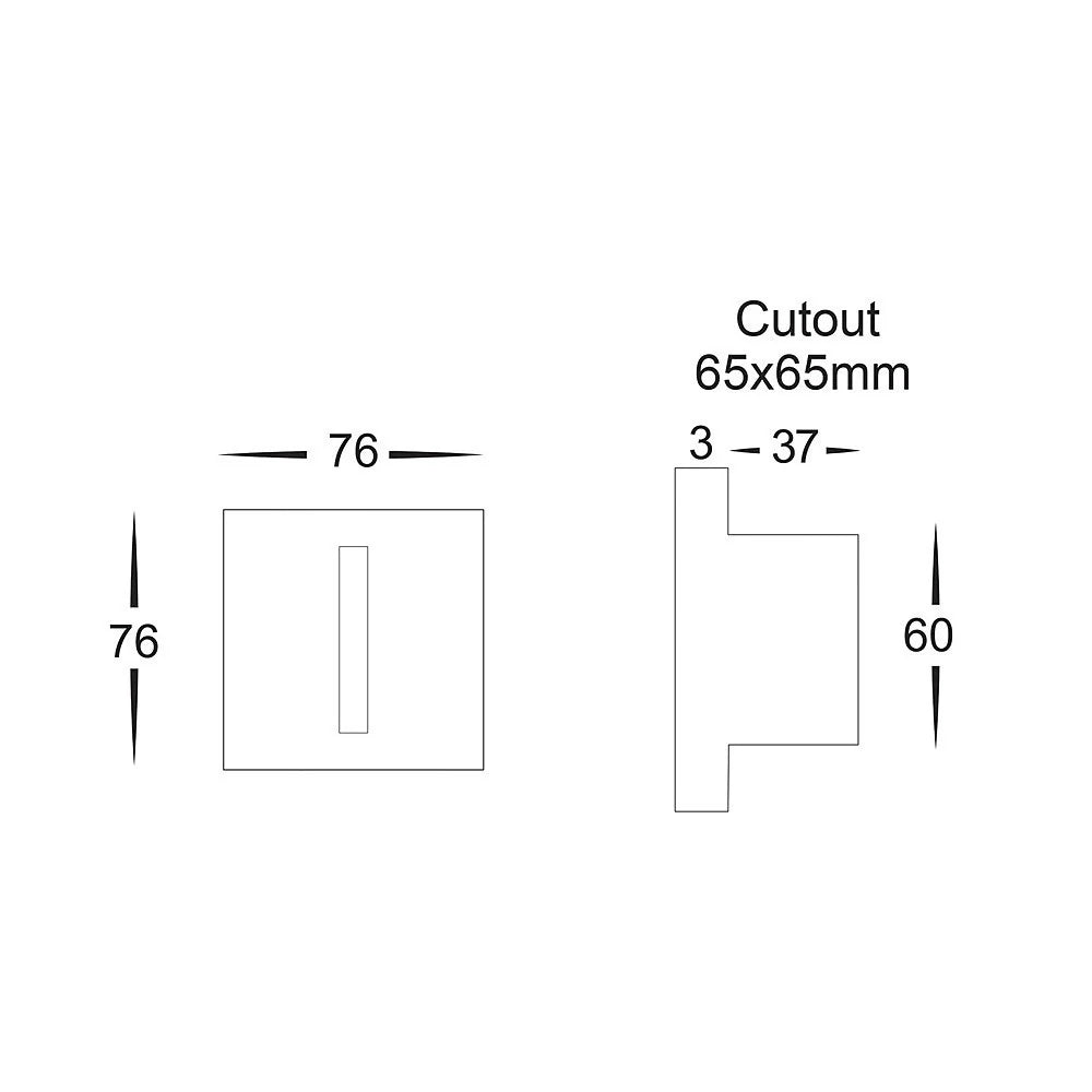 HV3102 - Slot Square Recessed LED Step Light