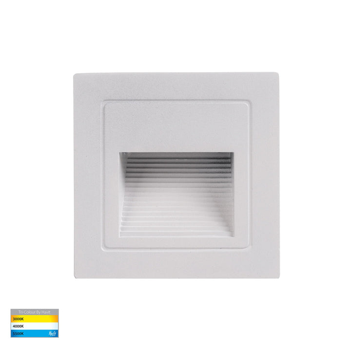 HV3112T-240V/12V - Trin Black Square Recessed LED Step Light step light
