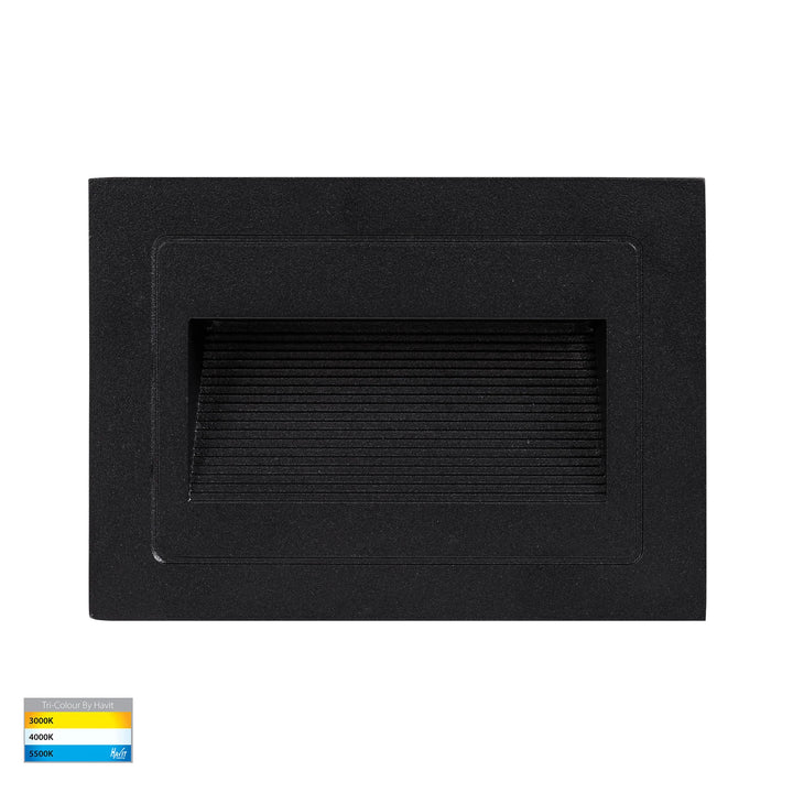 HV3113T-240V/12V - Trin White Rectangular Recessed LED Step Light step light