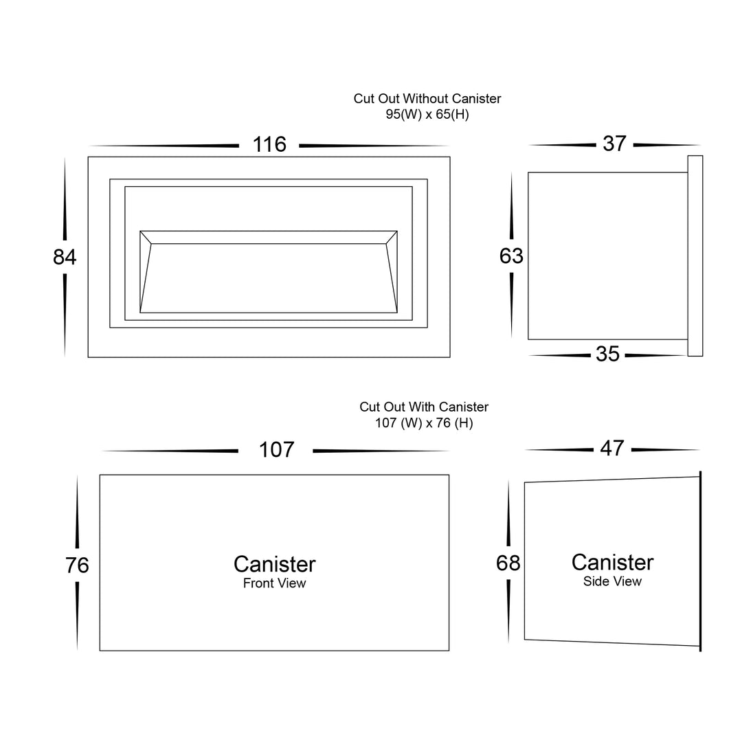 HV3113T-240V/12V - Trin White Rectangular Recessed LED Step Light step light