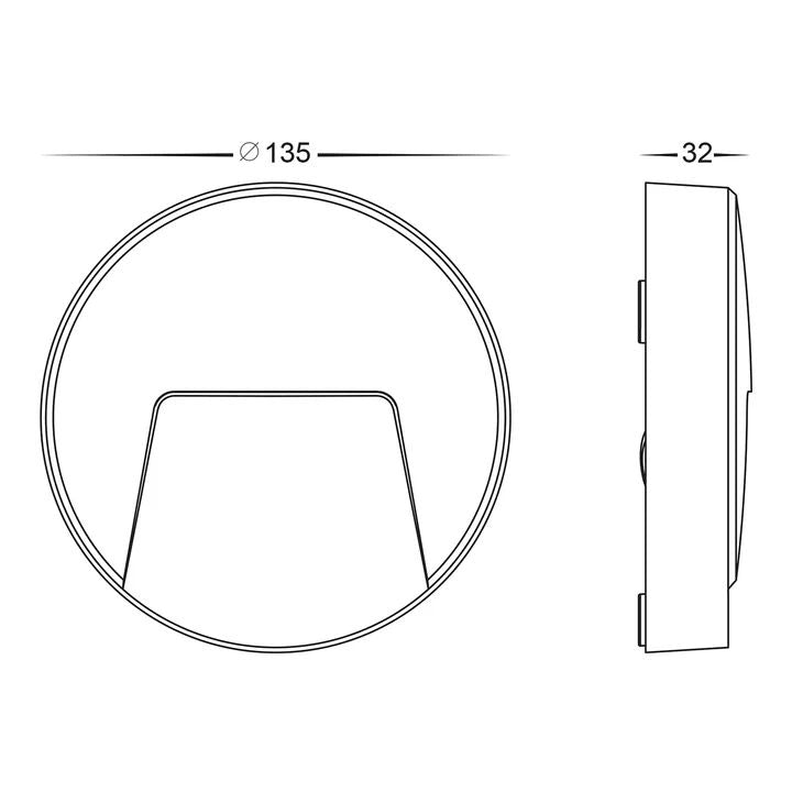 HV3221T- Seefore Polycarbonate White LED Step Light