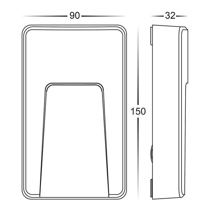 HV3223T- Seefore Polycarbonate Rectangular LED Step Light