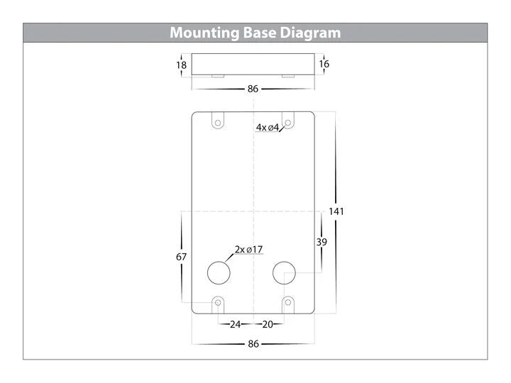 HV3223T- Seefore Polycarbonate Rectangular LED Step Light