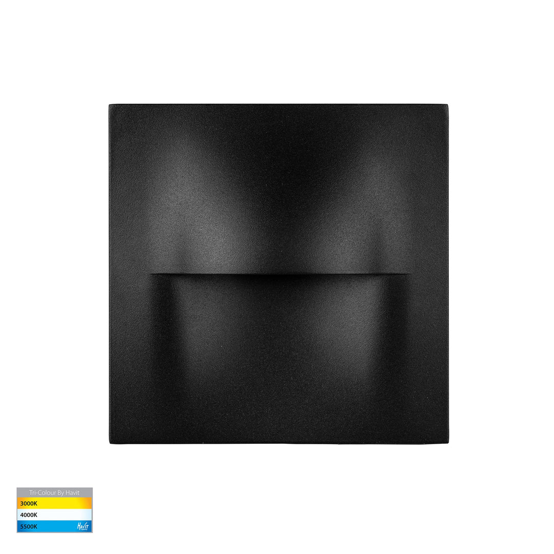 HV3228T - Lisca Aluminium Black/White Square LED Wall Light