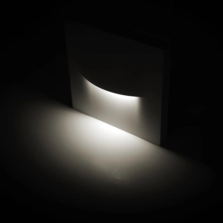 HV3228T - Lisca Aluminium Black/White Square LED Wall Light
