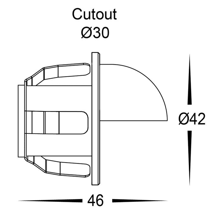 HV3263W- Sako 316 Stainless Steel Recessed LED Step Light