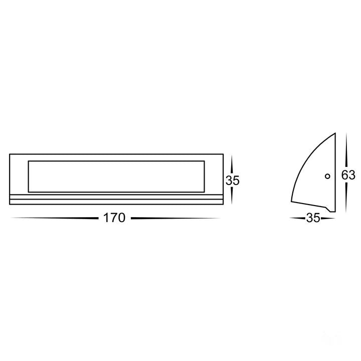 HV3271T- Taso 6w TRI Colour LED Step Light