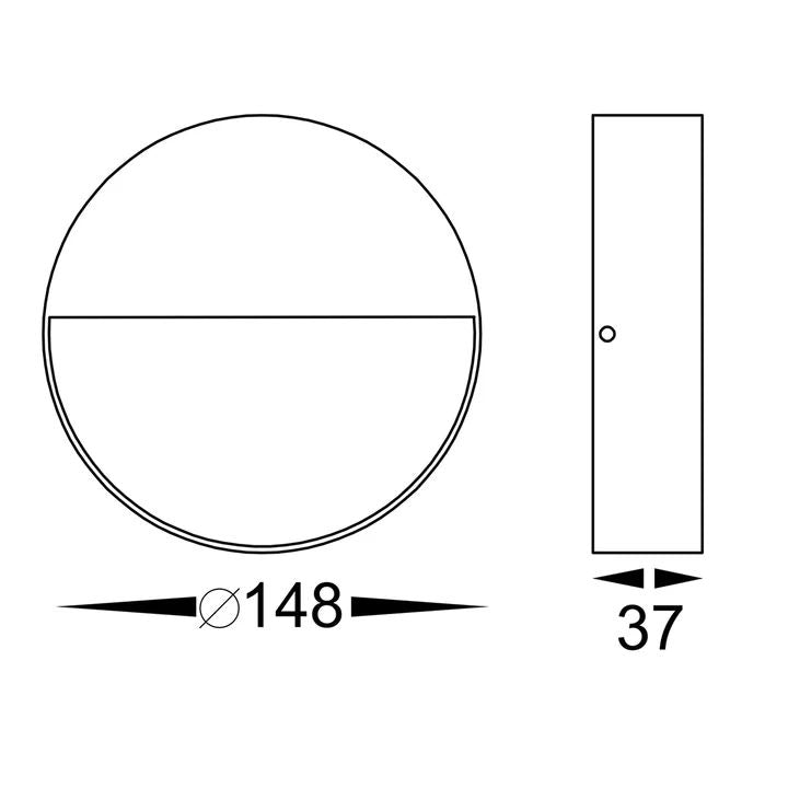 HV3277T- Virsma Round LED Step lights