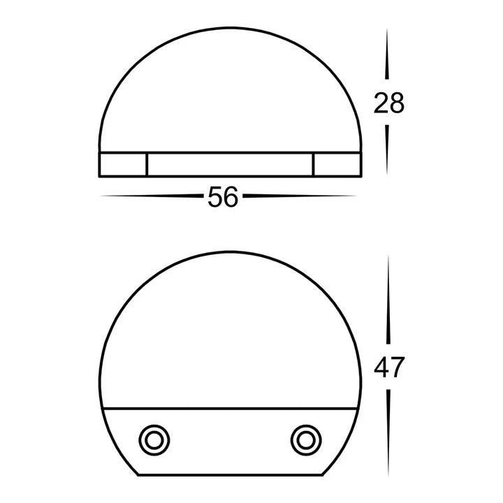 HV3281T- Occhio LED Eyelid Step Light