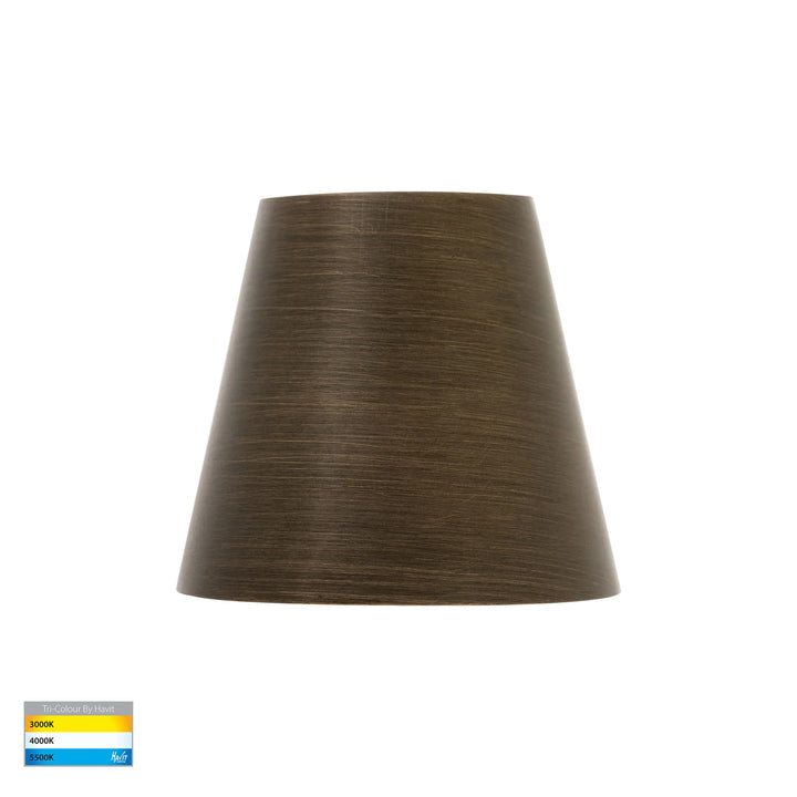 HV3285T-12V - Kaval Surface Mounted LED Wall Light Antique Brass step light