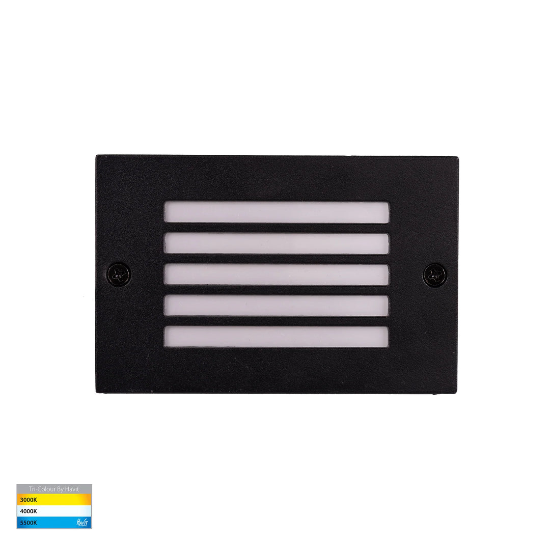 HV3295T-BLK-12V - Ardam Black LED Step Light 114mm step light