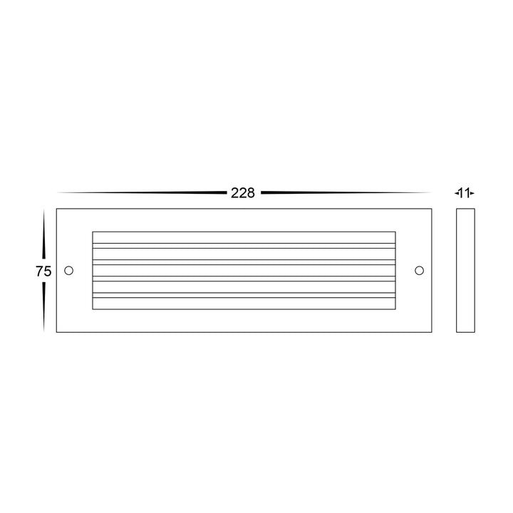 HV3295T-AB-12V - Ardam Antique Brass LED Step Light
