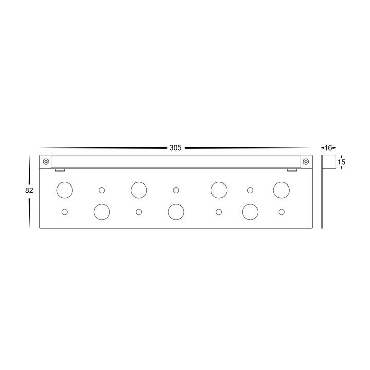 HV3297T-AB-12V - Preston Antique Brass LED Coping Light