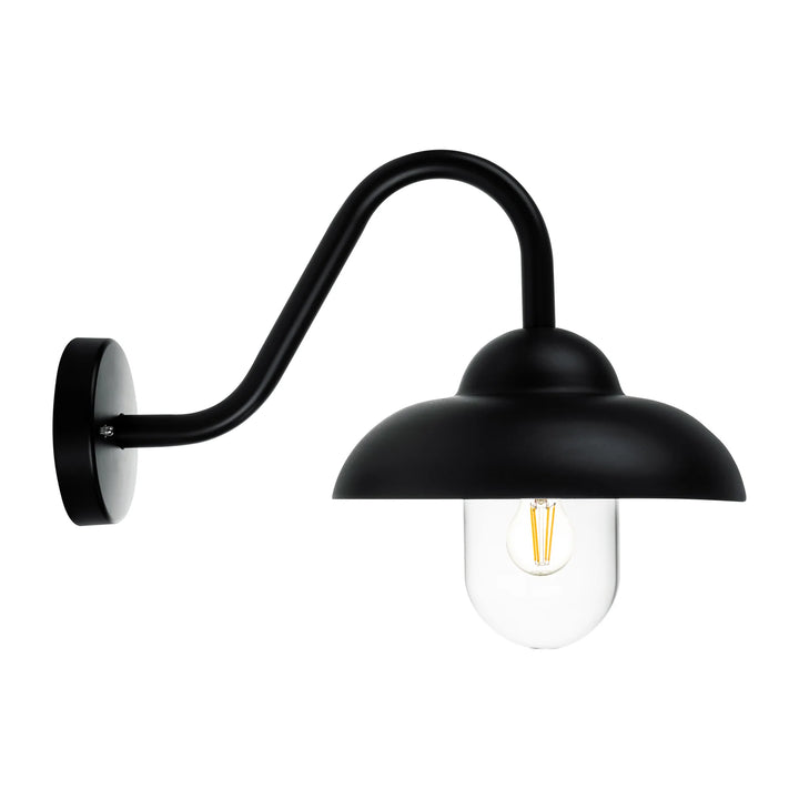 HV3519W-BLK - Loka Aluminium Black Wall Light Black WALL LIGHT