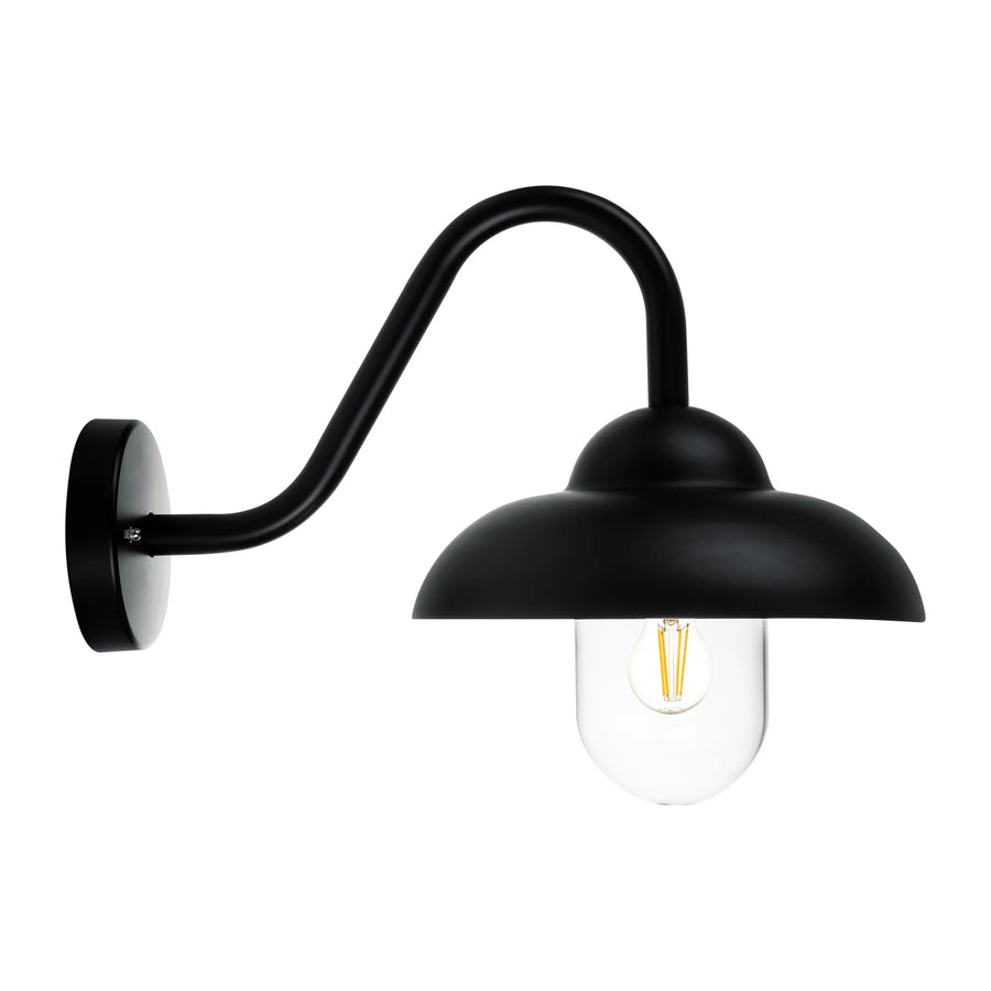 HV3519W-BLK - Loka Aluminium Black Wall Light Black WALL LIGHT