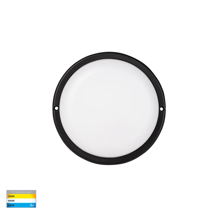 HV3523T/HV3525T- Muovi Polycarbonate Wall Light Black Large BUNKER