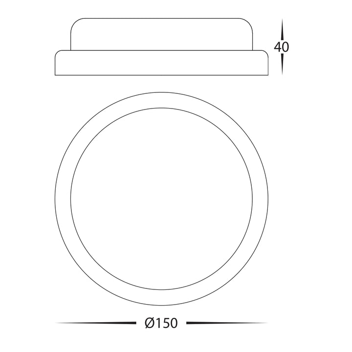 HV3523T/HV3525T- Muovi Polycarbonate Wall Light BUNKER