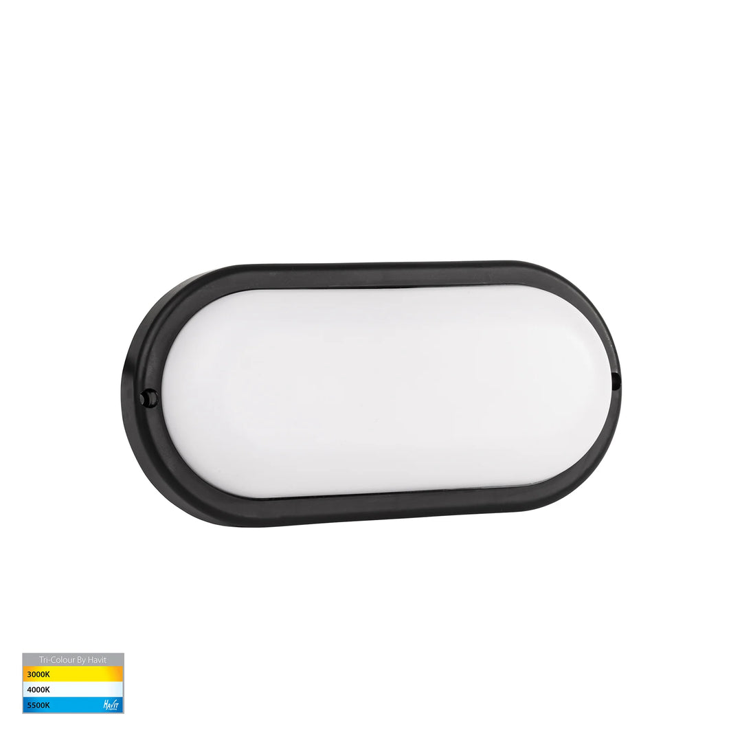 HV3526T/HV3527T- Muovi Polycarbonate Wall Light Black Large BUNKER