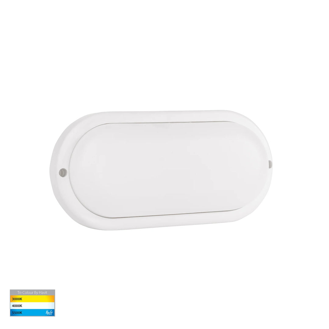 HV3526T/HV3527T- Muovi Polycarbonate Wall Light White Large BUNKER