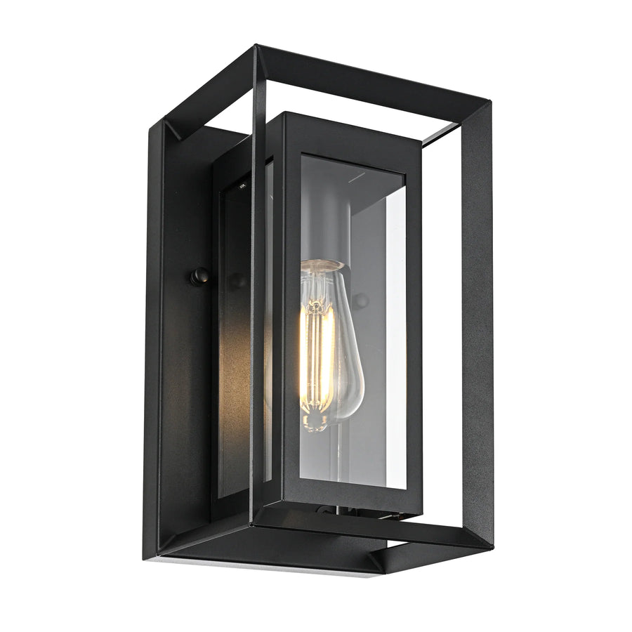 HV3531W-S-BLK - Felix Galvanised Iron Black Wall Light WALL LIGHT