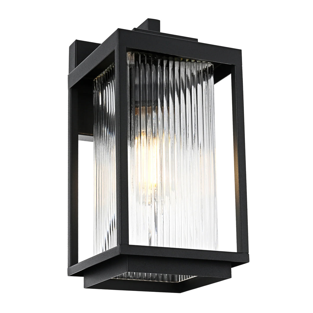 HV3533W-S-BLK - Micah Galvanised Iron Black Wall Light WALL LIGHT