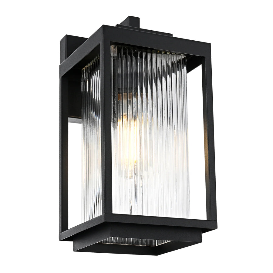 HV3533W-S-BLK - Micah Galvanised Iron Black Wall Light WALL LIGHT