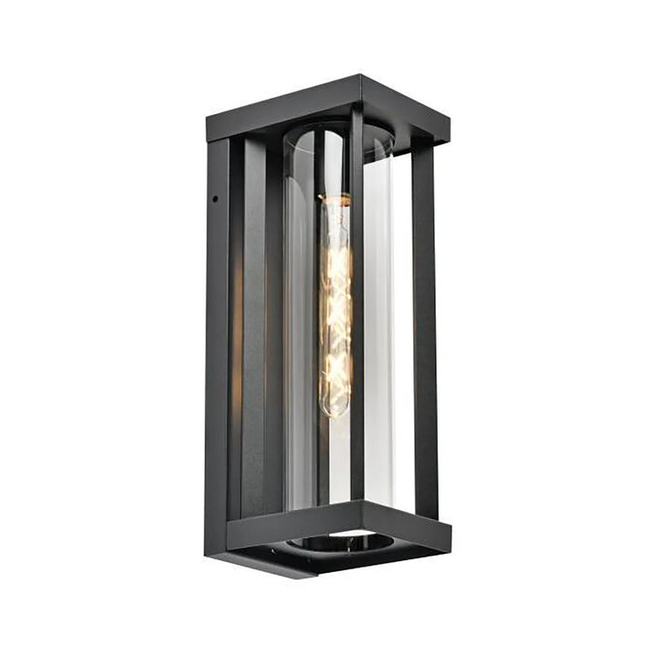 HV3534W-S-BLK - Nalia Galvanised Iron Black Wall Light WALL LIGHT