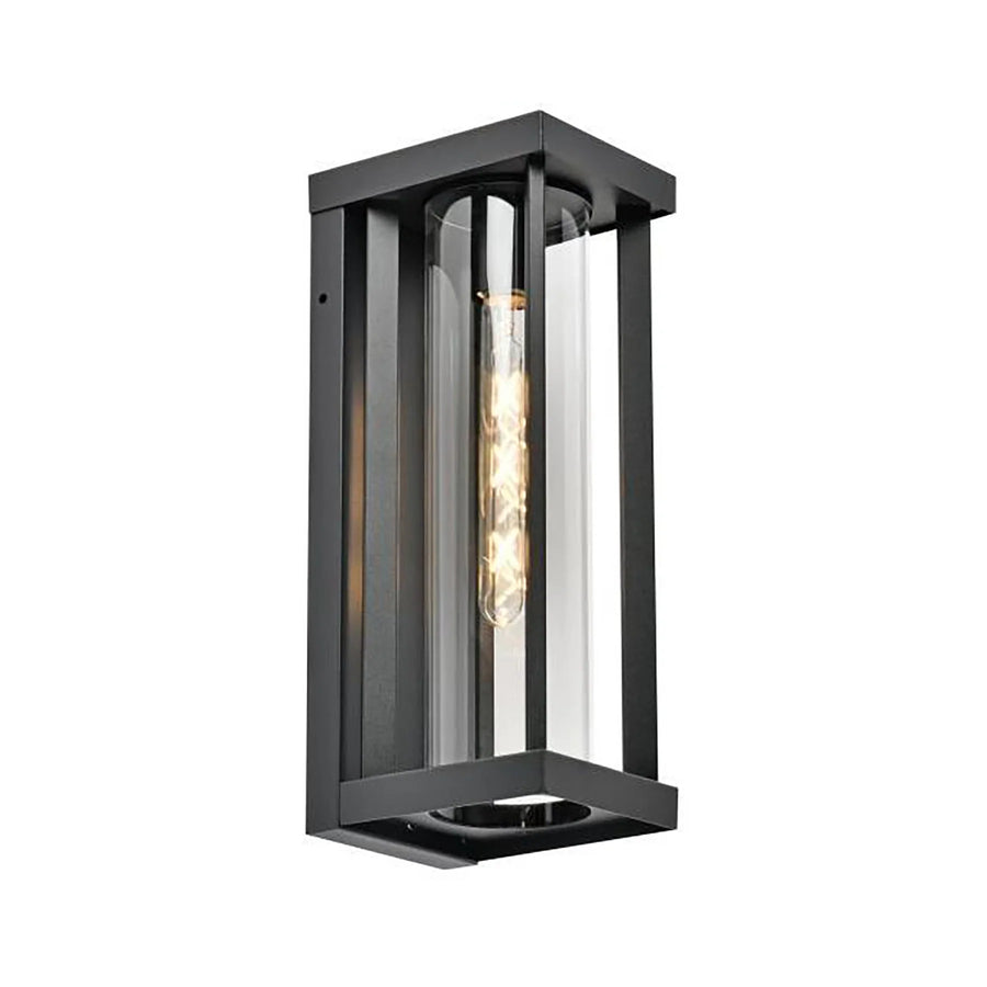 HV3534W-S-BLK - Nalia Galvanised Iron Black Wall Light WALL LIGHT