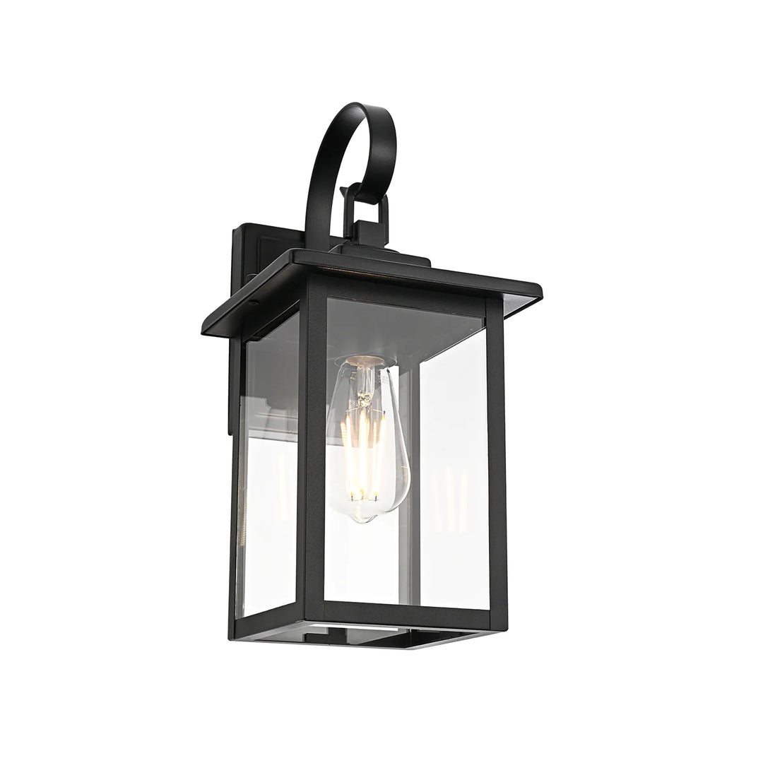 HV3535W-S-BLK - Madix Galvanised Iron Black Wall Light WALL LIGHT