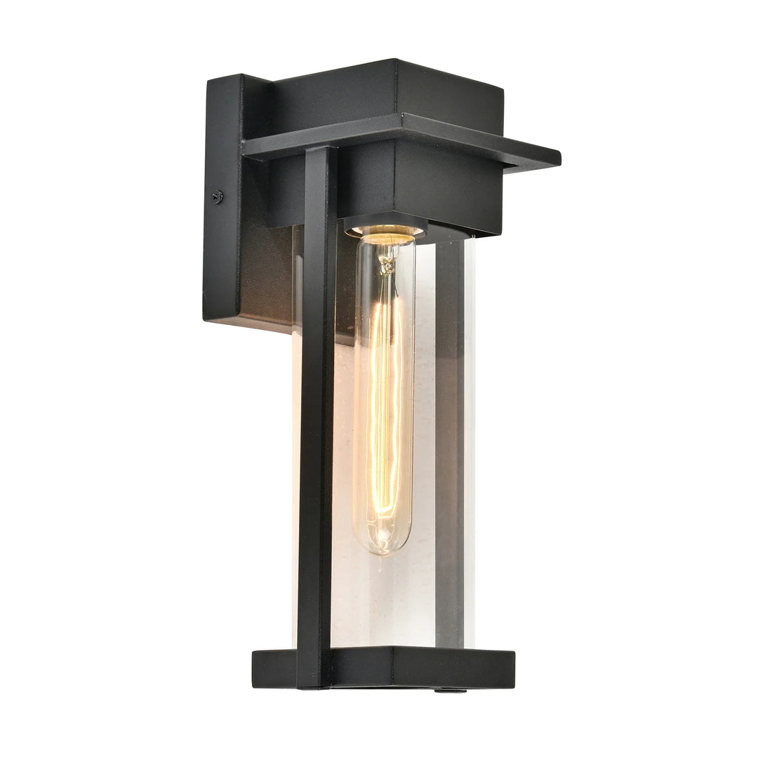 HV3537W-S-BLK - Ashton Galvanised Iron Black Wall Light WALL LIGHT