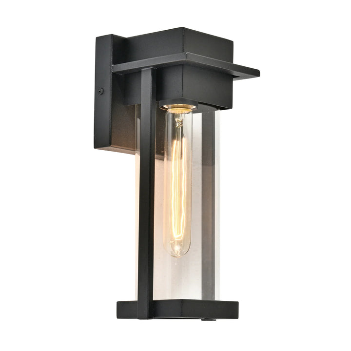 HV3537W-S-BLK - Ashton Galvanised Iron Black Wall Light WALL LIGHT