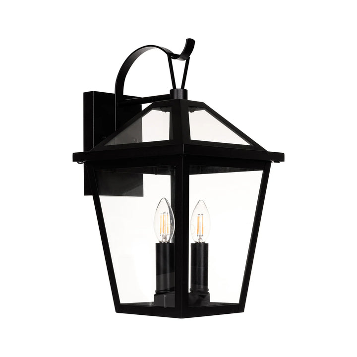 HV3538W-S-BLK - Karter Galvanised Iron Black Wall Light