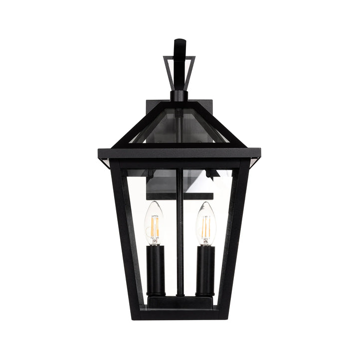 HV3538W-S-BLK - Karter Galvanised Iron Black Wall Light