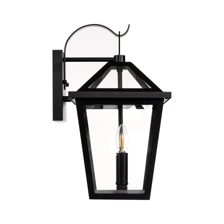 HV3538W-S-BLK - Karter Galvanised Iron Black Wall Light