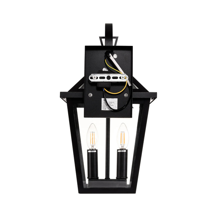 HV3538W-S-BLK - Karter Galvanised Iron Black Wall Light