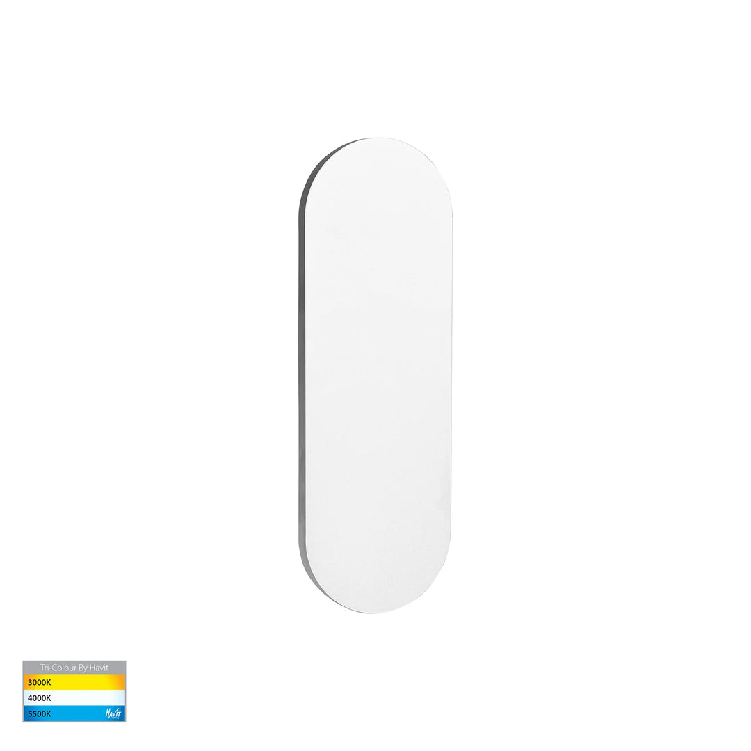 HV3562T- Barline Shadow Aluminium 600mm Wall Light White 300mm WALL LIGHT