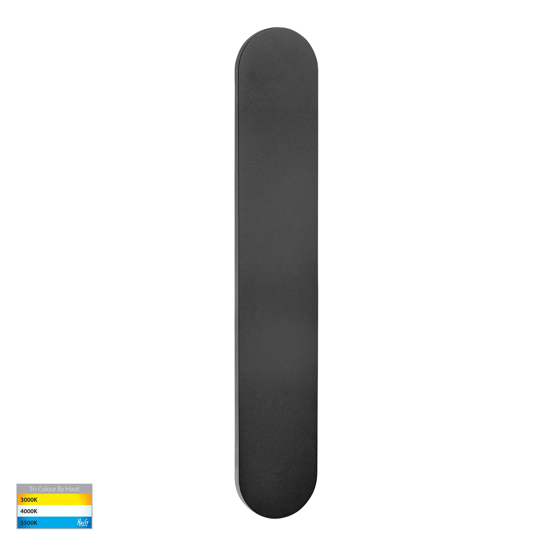 HV3562T- Barline Shadow Aluminium 600mm Wall Light Black 600mm WALL LIGHT