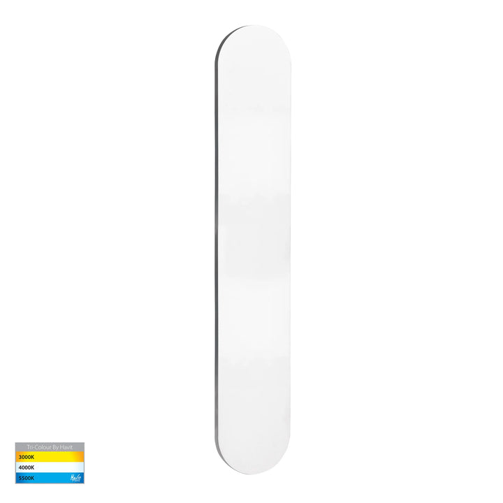 HV3562T- Barline Shadow Aluminium 600mm Wall Light White 600mm WALL LIGHT
