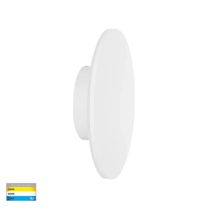 HV3592T- Halo 200mm 12W TRI Colour LED Wall Light