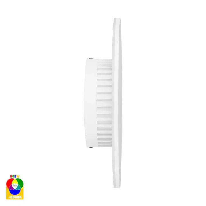 HV3593RGBW- Halo 250mm 18W RGBW LED Wall Light