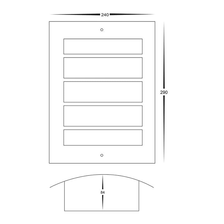 HV36042T- Mask 316 Stainless Steel LED Wall Light