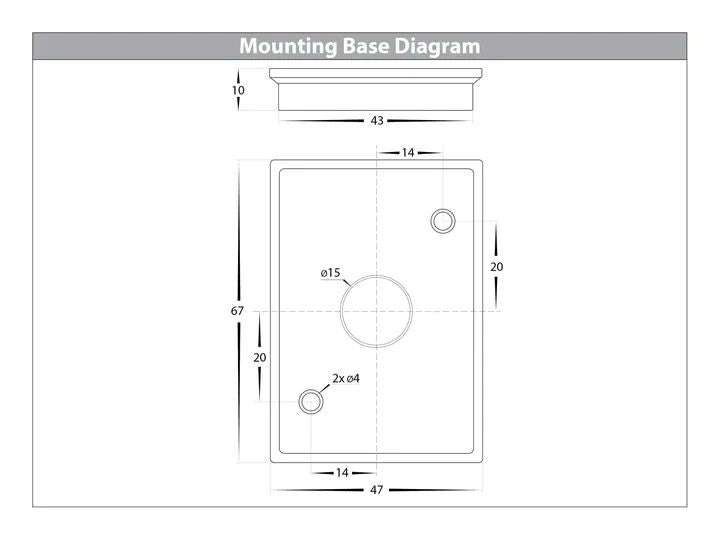 HV3625T- Aries 6W Fixed Down LED Wall Light