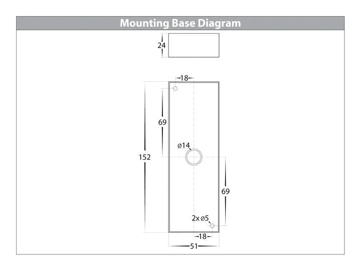 HV3633T- Veldi Square TRI Colour Up & Down Wall Light