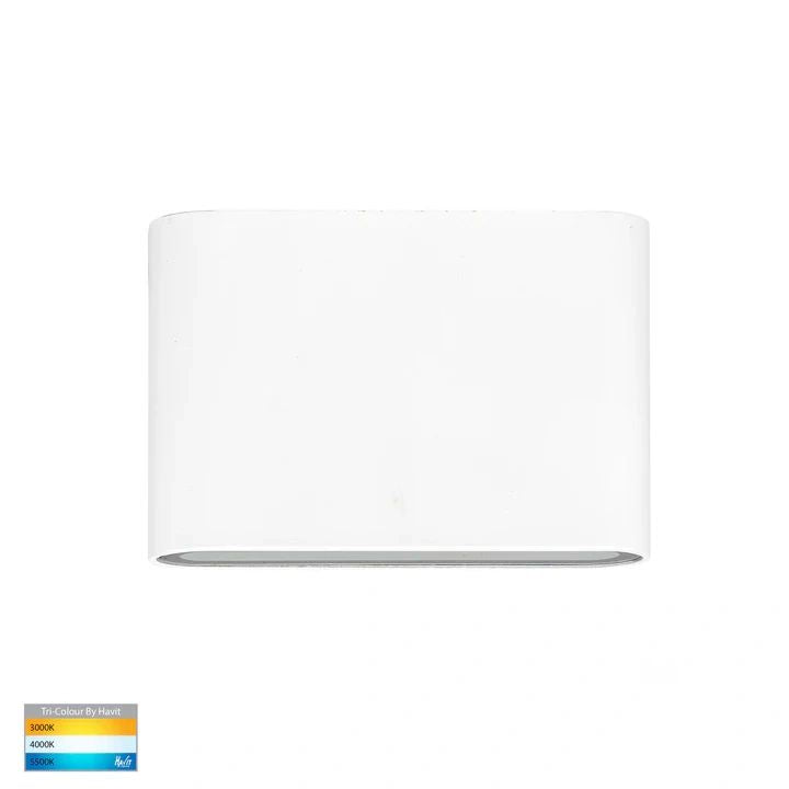 HV3641T- Lisse Fixed Down TRI Colour LED Wall Light