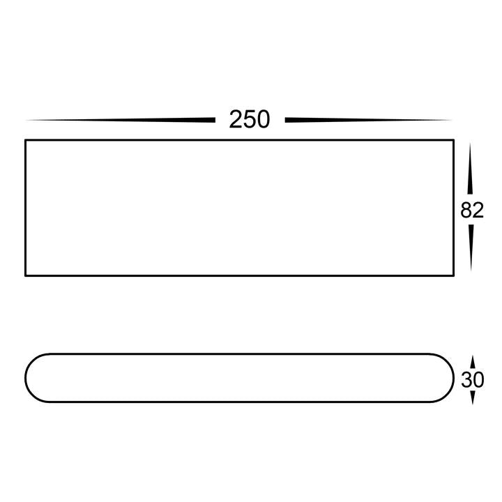 HV3652T- Lisse 12W Fixed Down LED Wall Light