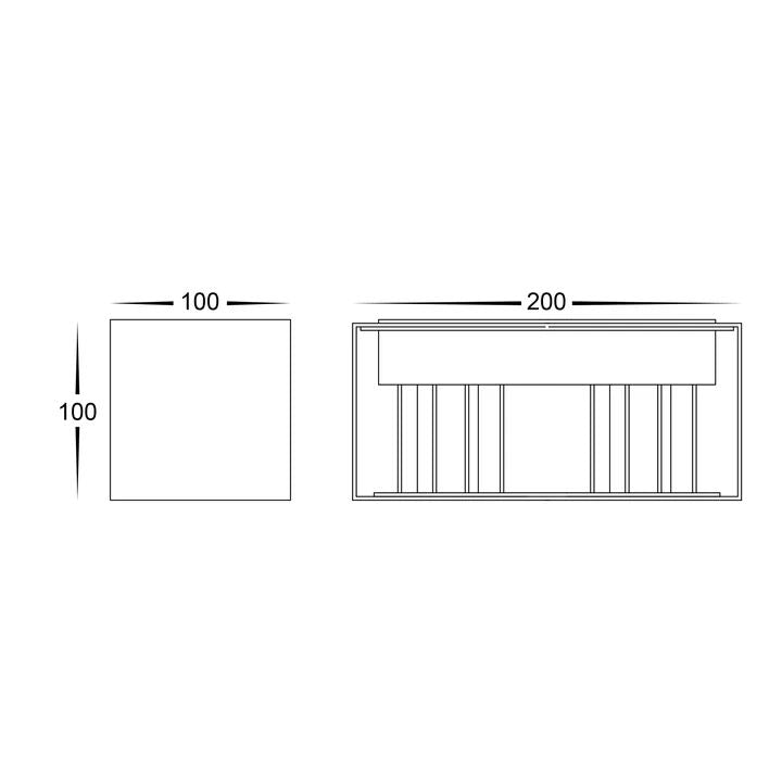 HV36582T- Versa Square Up & Down Wall Light