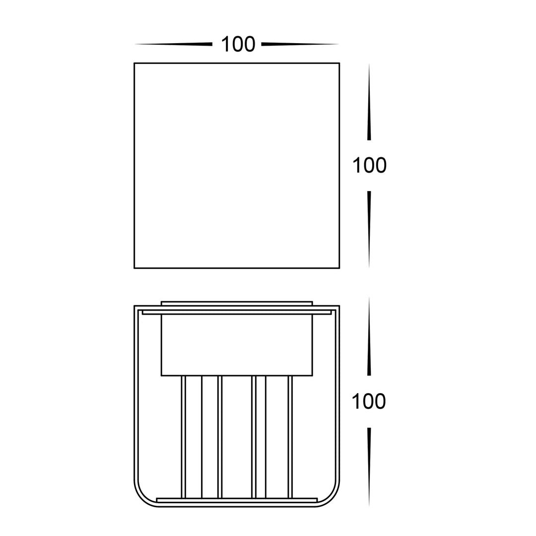 HV36583T-SQ - Versa Square Up & Down Wall Light WALL LIGHT