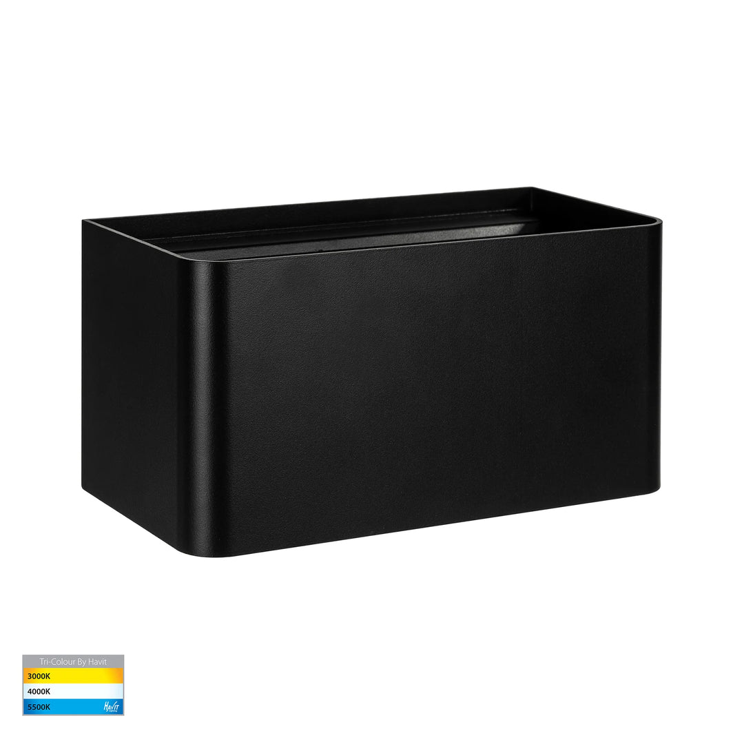 HV36584T- Versa Square Up & Down Wall Light BLACK WALL LIGHT